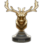 Gold TQBA Three Pines Show - Caribou hunting Class Trophy